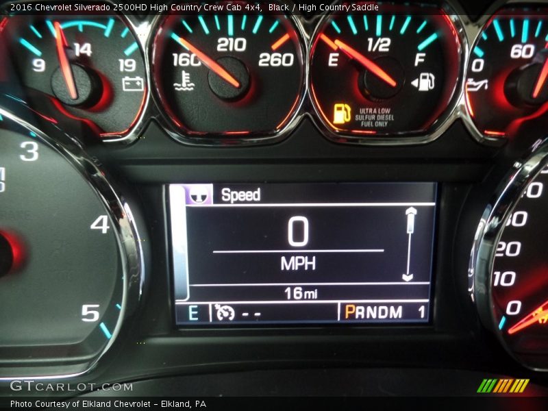 Black / High Country Saddle 2016 Chevrolet Silverado 2500HD High Country Crew Cab 4x4
