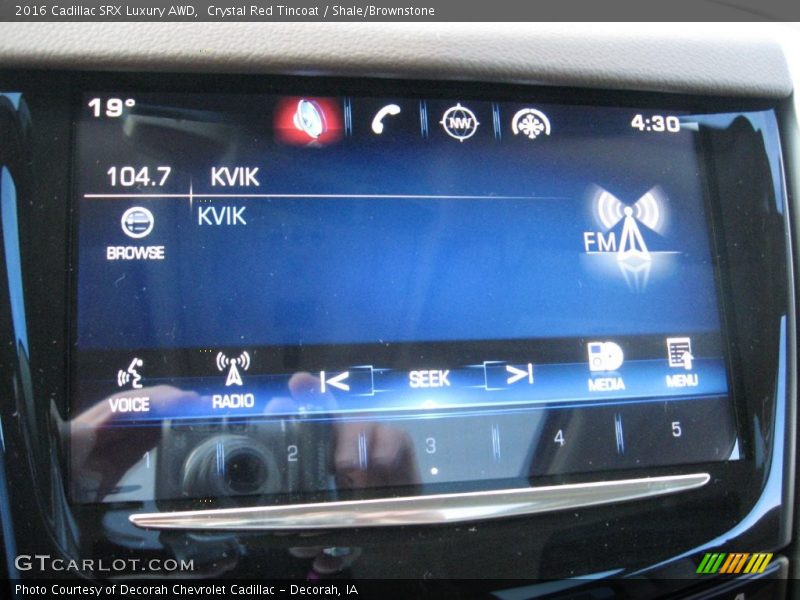 Crystal Red Tincoat / Shale/Brownstone 2016 Cadillac SRX Luxury AWD