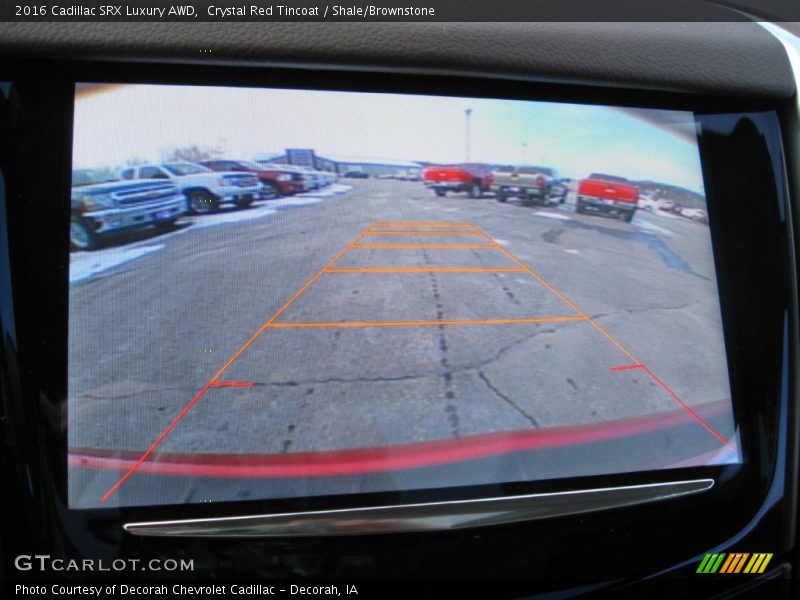 Crystal Red Tincoat / Shale/Brownstone 2016 Cadillac SRX Luxury AWD