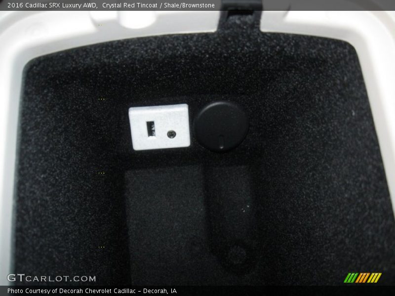 Crystal Red Tincoat / Shale/Brownstone 2016 Cadillac SRX Luxury AWD
