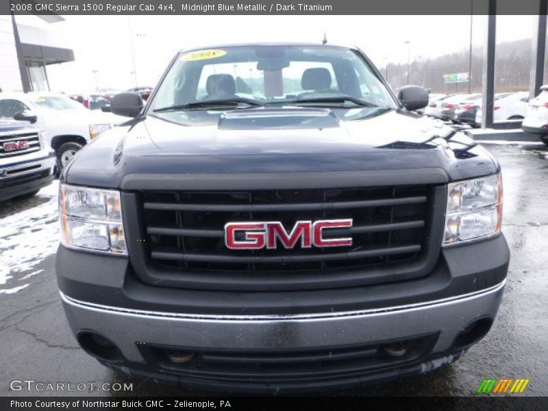 Midnight Blue Metallic / Dark Titanium 2008 GMC Sierra 1500 Regular Cab 4x4