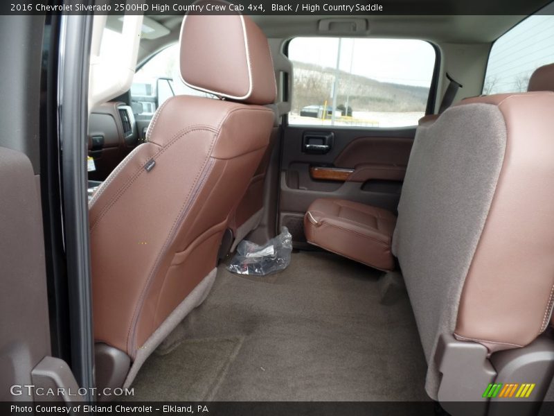 Rear Seat of 2016 Silverado 2500HD High Country Crew Cab 4x4