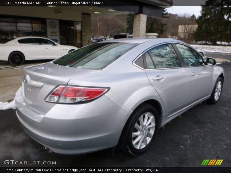 Ingot Silver / Black 2012 Mazda MAZDA6 i Touring Sedan