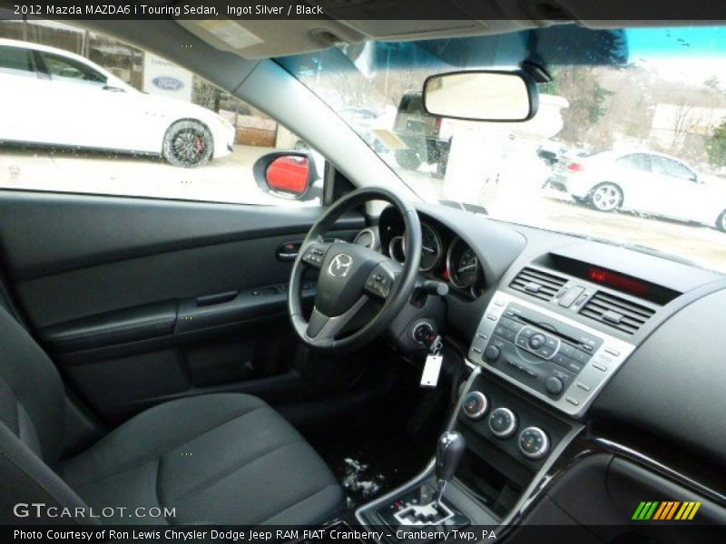 Ingot Silver / Black 2012 Mazda MAZDA6 i Touring Sedan