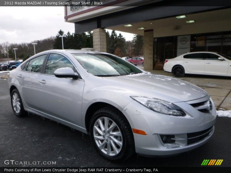 Ingot Silver / Black 2012 Mazda MAZDA6 i Touring Sedan