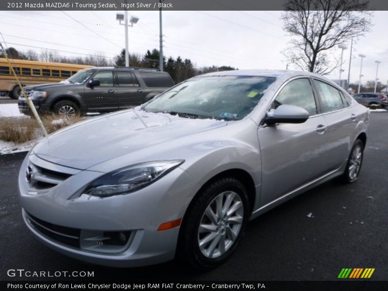 Ingot Silver / Black 2012 Mazda MAZDA6 i Touring Sedan