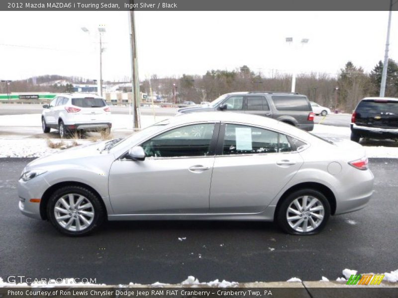 Ingot Silver / Black 2012 Mazda MAZDA6 i Touring Sedan