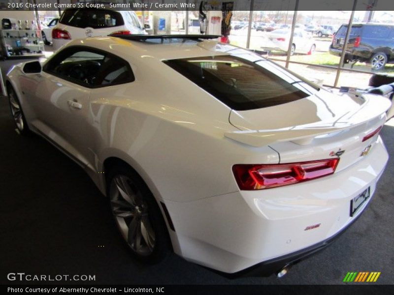 Summit White / Ceramic White 2016 Chevrolet Camaro SS Coupe