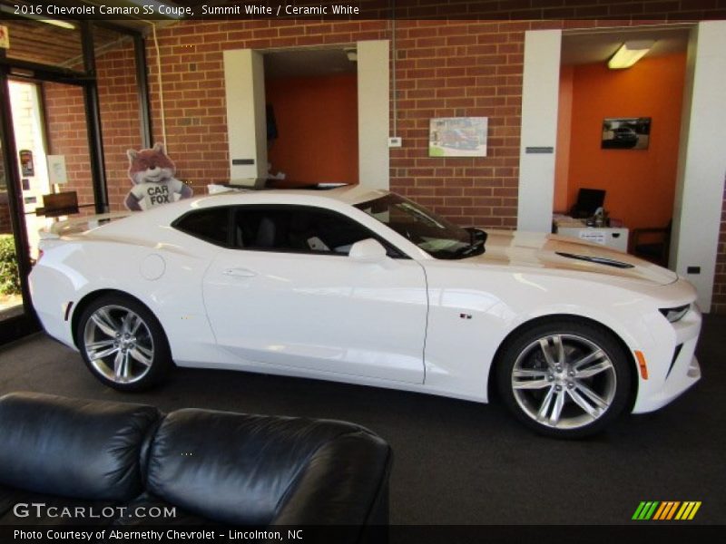 Summit White / Ceramic White 2016 Chevrolet Camaro SS Coupe