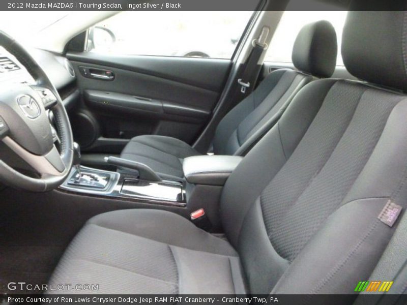 Ingot Silver / Black 2012 Mazda MAZDA6 i Touring Sedan