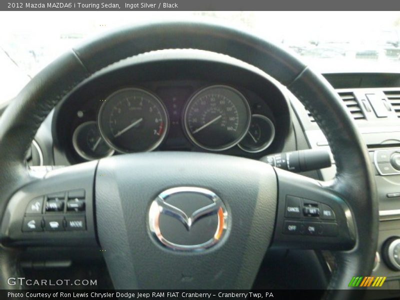 Ingot Silver / Black 2012 Mazda MAZDA6 i Touring Sedan