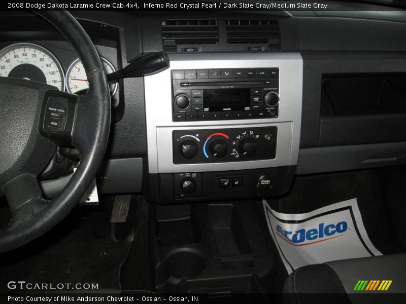 Inferno Red Crystal Pearl / Dark Slate Gray/Medium Slate Gray 2008 Dodge Dakota Laramie Crew Cab 4x4