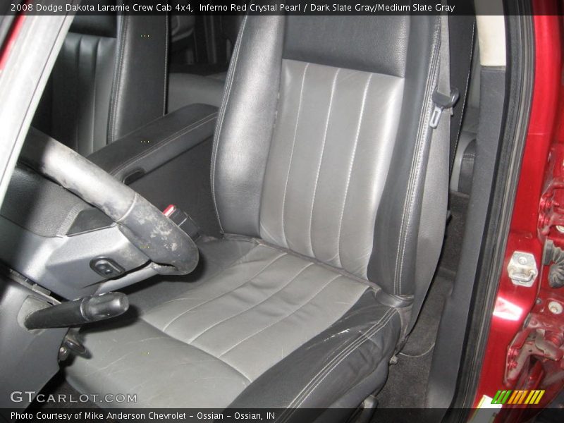 Inferno Red Crystal Pearl / Dark Slate Gray/Medium Slate Gray 2008 Dodge Dakota Laramie Crew Cab 4x4
