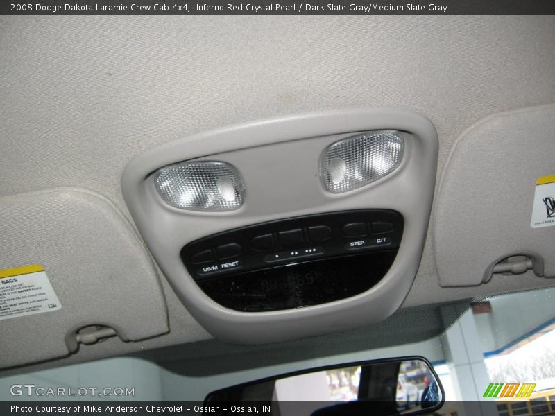 Inferno Red Crystal Pearl / Dark Slate Gray/Medium Slate Gray 2008 Dodge Dakota Laramie Crew Cab 4x4