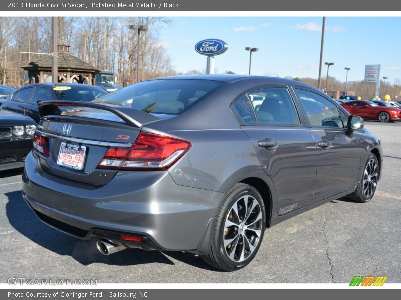 Polished Metal Metallic / Black 2013 Honda Civic Si Sedan