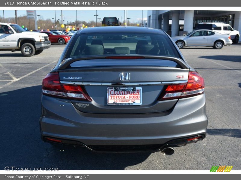 Polished Metal Metallic / Black 2013 Honda Civic Si Sedan
