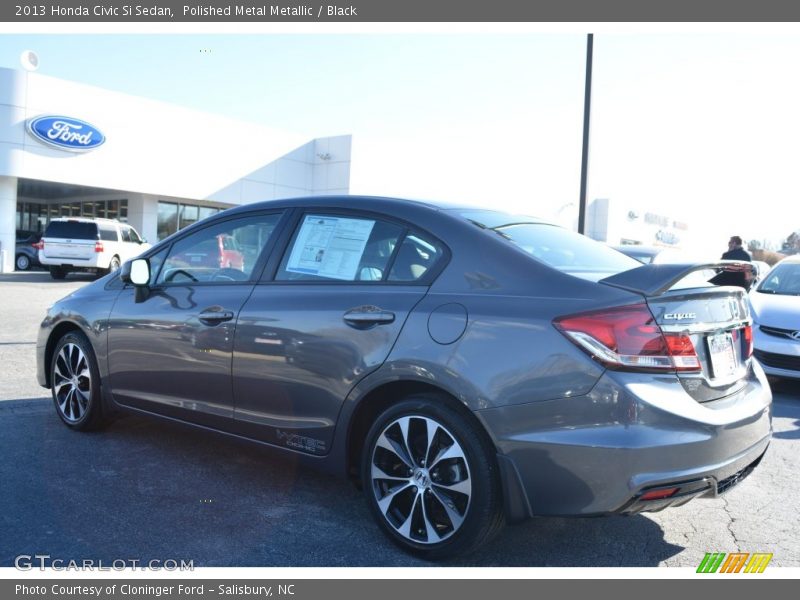 Polished Metal Metallic / Black 2013 Honda Civic Si Sedan