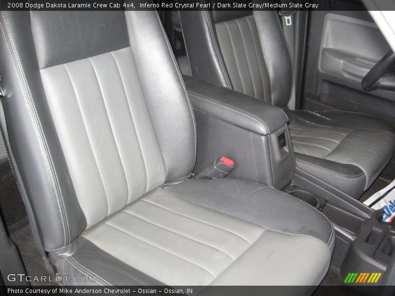 Inferno Red Crystal Pearl / Dark Slate Gray/Medium Slate Gray 2008 Dodge Dakota Laramie Crew Cab 4x4