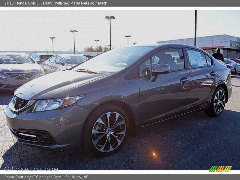 Polished Metal Metallic / Black 2013 Honda Civic Si Sedan