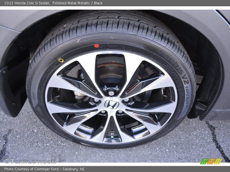 Polished Metal Metallic / Black 2013 Honda Civic Si Sedan