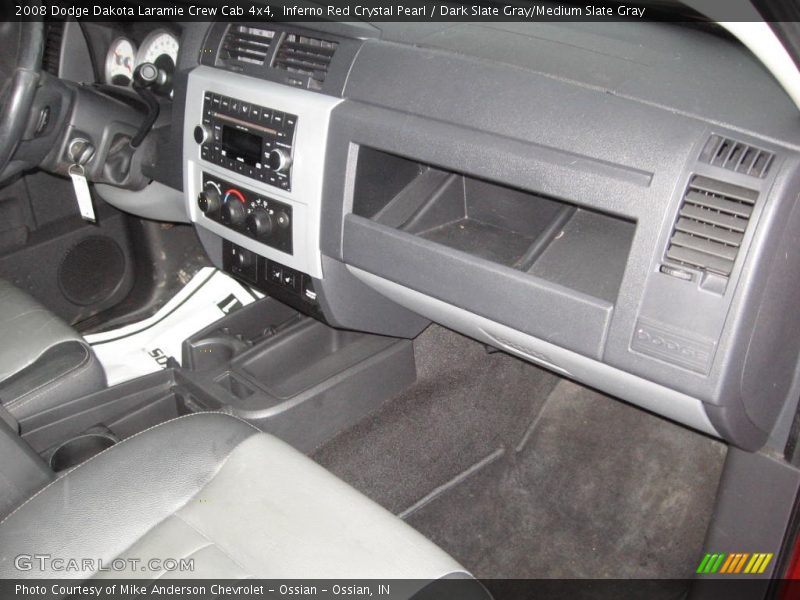 Inferno Red Crystal Pearl / Dark Slate Gray/Medium Slate Gray 2008 Dodge Dakota Laramie Crew Cab 4x4