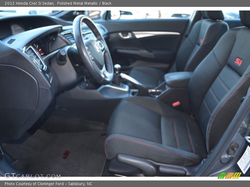 Polished Metal Metallic / Black 2013 Honda Civic Si Sedan