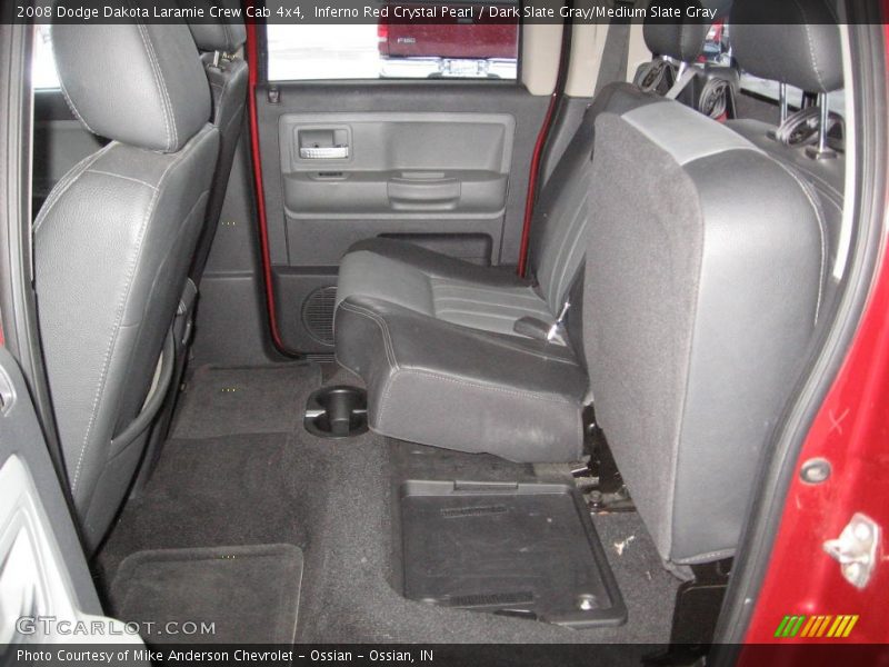 Inferno Red Crystal Pearl / Dark Slate Gray/Medium Slate Gray 2008 Dodge Dakota Laramie Crew Cab 4x4