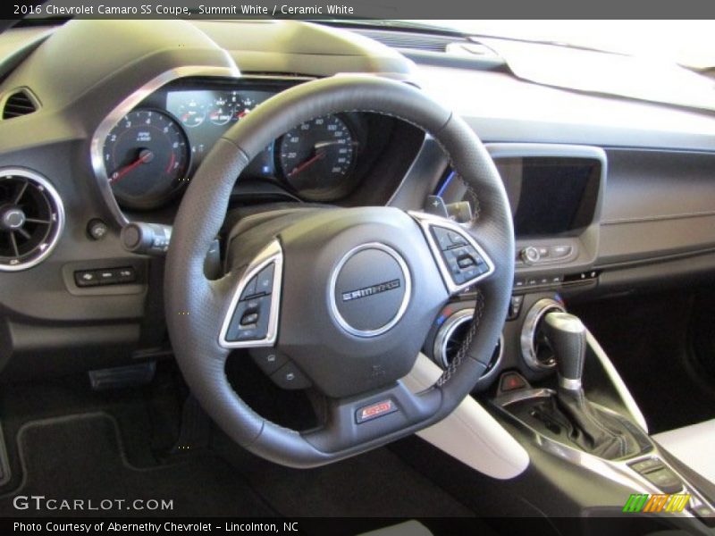 Summit White / Ceramic White 2016 Chevrolet Camaro SS Coupe