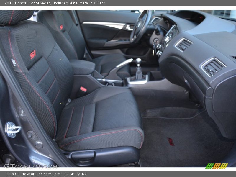 Polished Metal Metallic / Black 2013 Honda Civic Si Sedan
