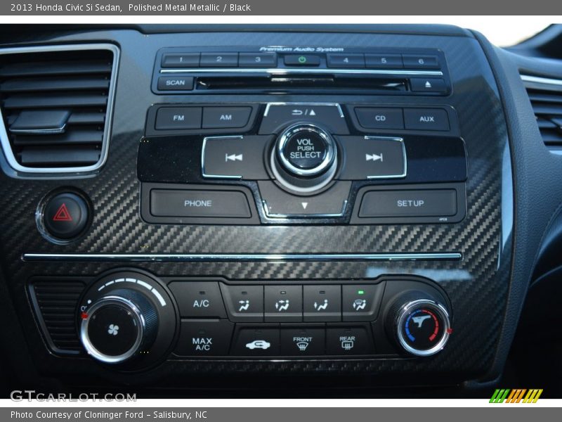 Polished Metal Metallic / Black 2013 Honda Civic Si Sedan