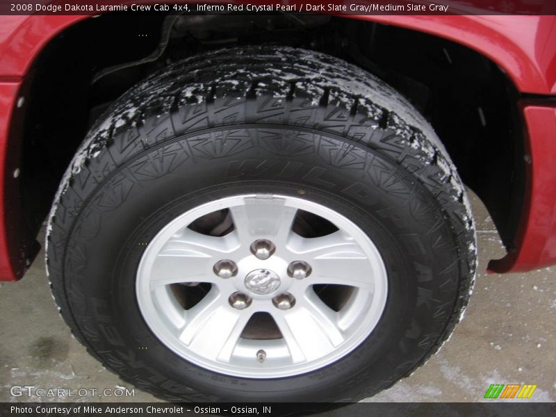 Inferno Red Crystal Pearl / Dark Slate Gray/Medium Slate Gray 2008 Dodge Dakota Laramie Crew Cab 4x4