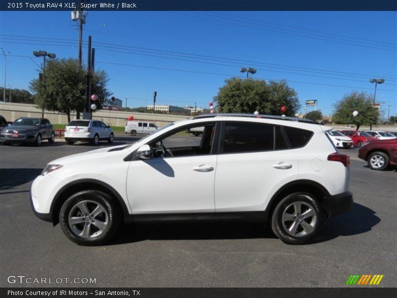 Super White / Black 2015 Toyota RAV4 XLE