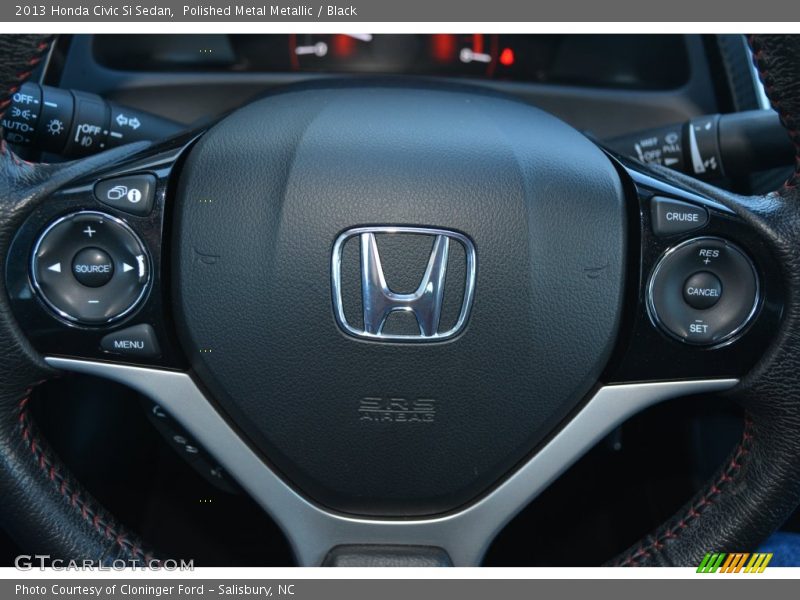 Polished Metal Metallic / Black 2013 Honda Civic Si Sedan