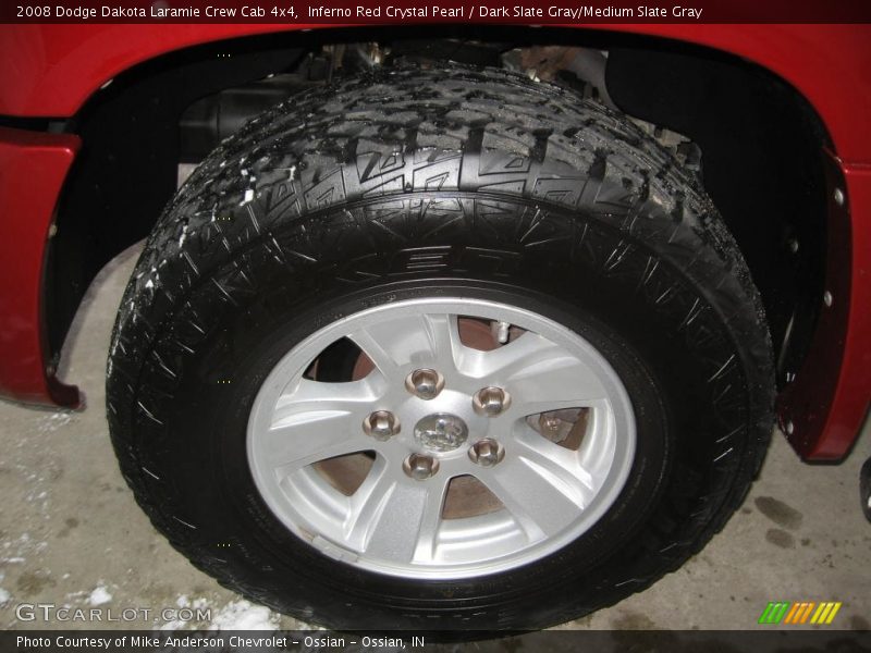 Inferno Red Crystal Pearl / Dark Slate Gray/Medium Slate Gray 2008 Dodge Dakota Laramie Crew Cab 4x4