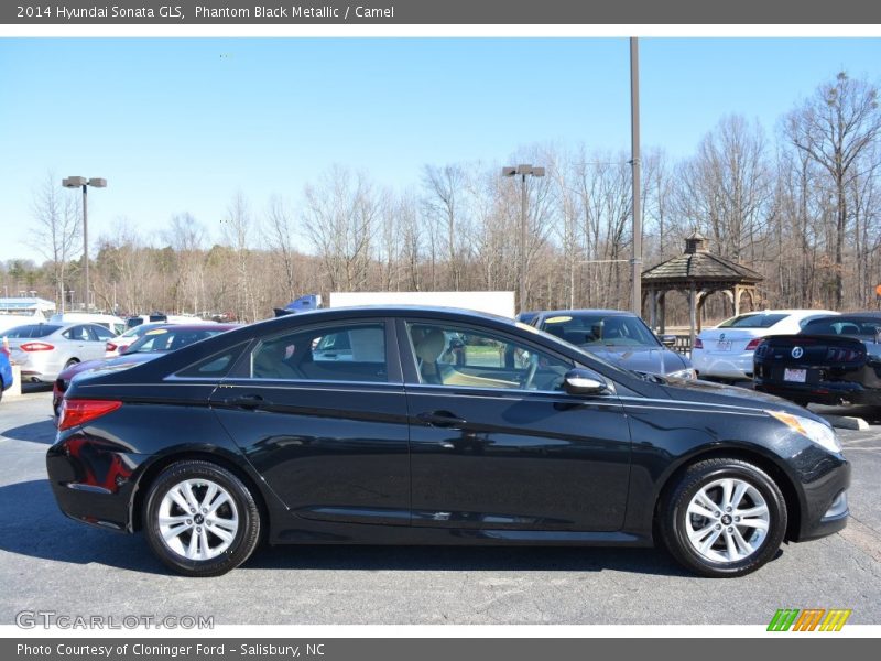 Phantom Black Metallic / Camel 2014 Hyundai Sonata GLS