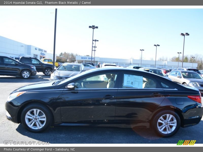 Phantom Black Metallic / Camel 2014 Hyundai Sonata GLS