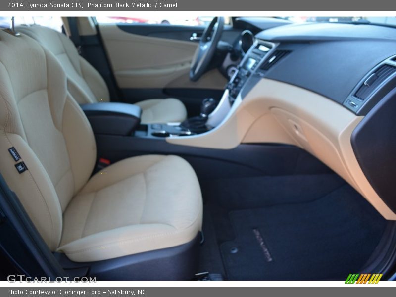 Phantom Black Metallic / Camel 2014 Hyundai Sonata GLS