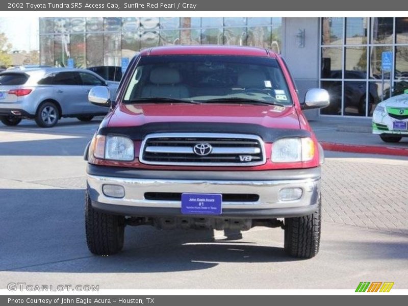 Sunfire Red Pearl / Gray 2002 Toyota Tundra SR5 Access Cab