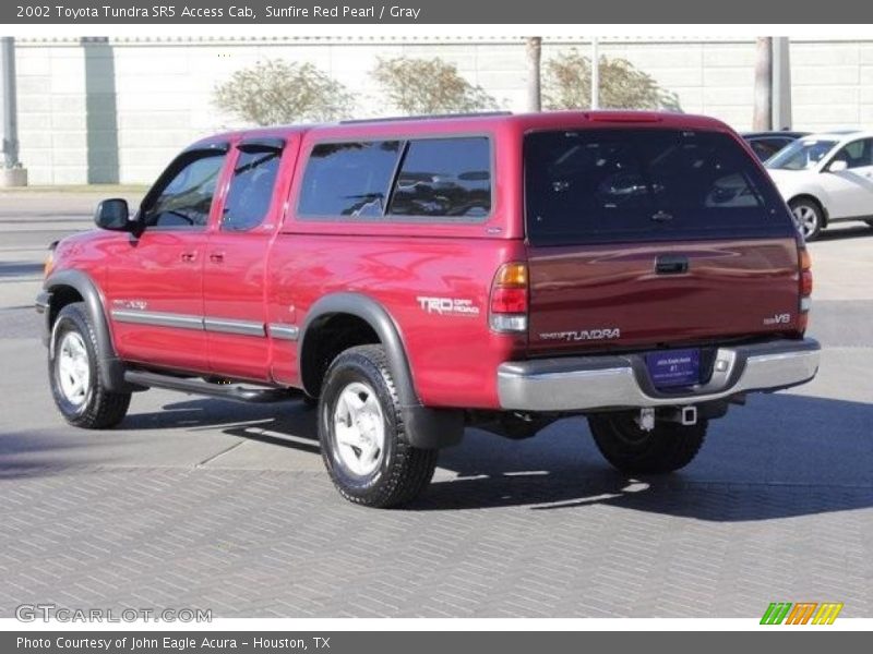 Sunfire Red Pearl / Gray 2002 Toyota Tundra SR5 Access Cab