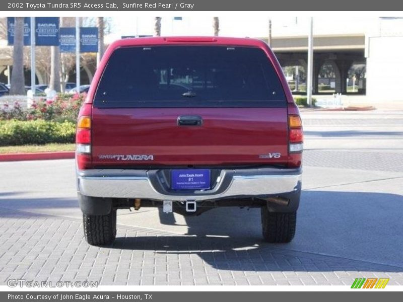 Sunfire Red Pearl / Gray 2002 Toyota Tundra SR5 Access Cab