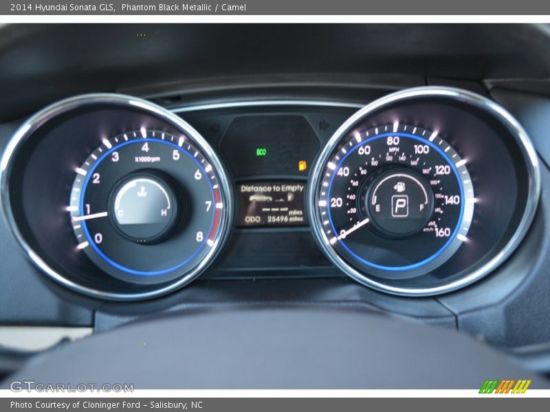 Phantom Black Metallic / Camel 2014 Hyundai Sonata GLS