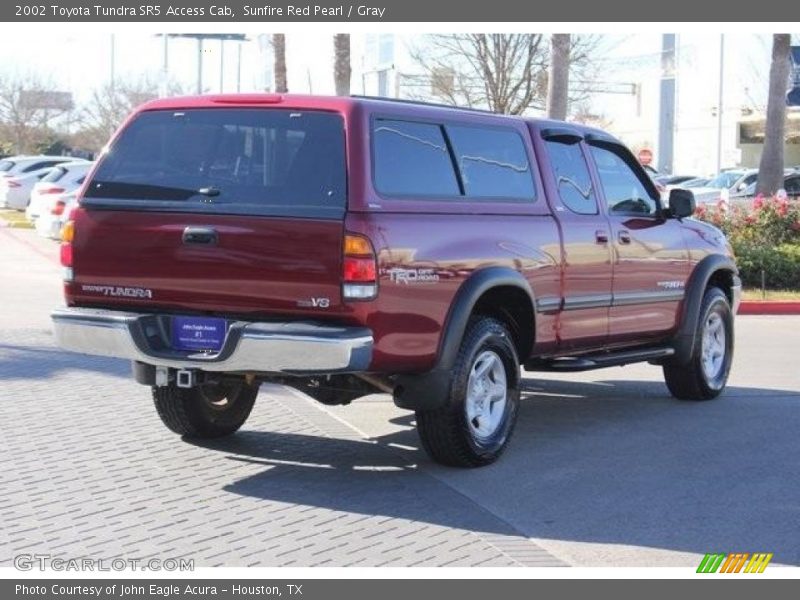 Sunfire Red Pearl / Gray 2002 Toyota Tundra SR5 Access Cab