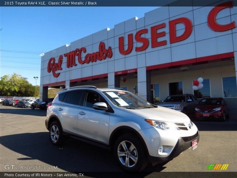 Classic Silver Metallic / Black 2015 Toyota RAV4 XLE