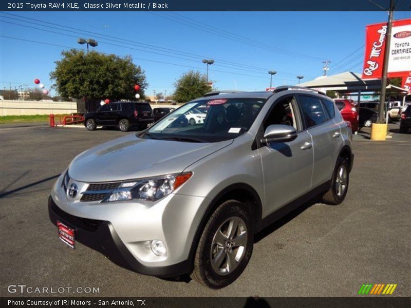 Classic Silver Metallic / Black 2015 Toyota RAV4 XLE