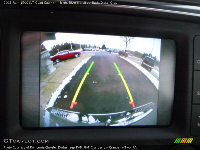 Bright Silver Metallic / Black/Diesel Gray 2015 Ram 1500 SLT Quad Cab 4x4