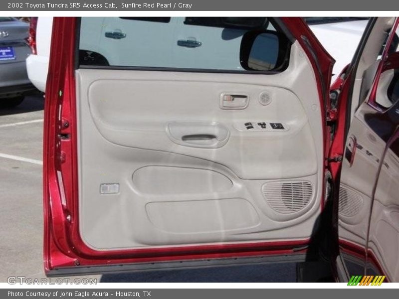 Sunfire Red Pearl / Gray 2002 Toyota Tundra SR5 Access Cab