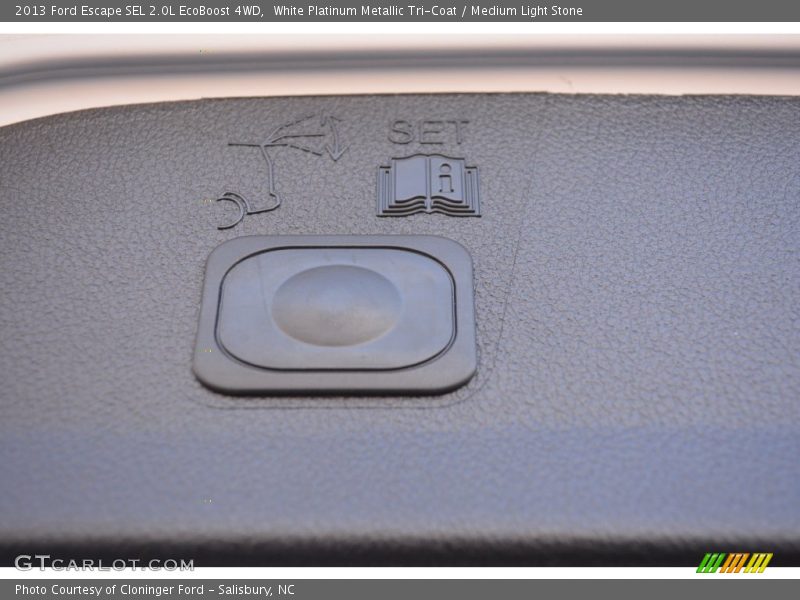 White Platinum Metallic Tri-Coat / Medium Light Stone 2013 Ford Escape SEL 2.0L EcoBoost 4WD
