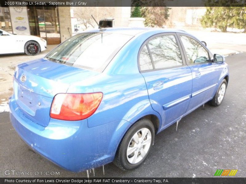 Sapphire Blue / Gray 2010 Kia Rio LX Sedan