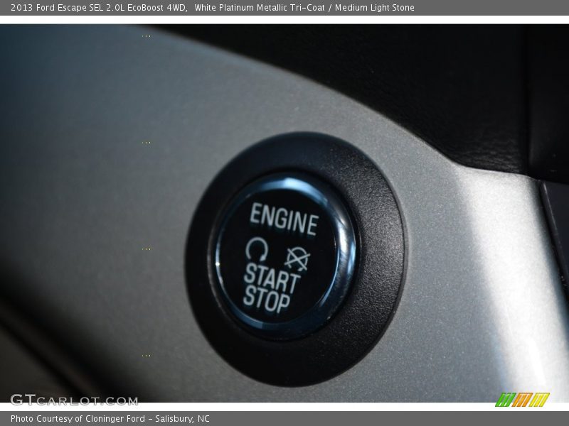 White Platinum Metallic Tri-Coat / Medium Light Stone 2013 Ford Escape SEL 2.0L EcoBoost 4WD