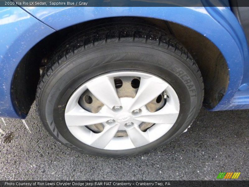 Sapphire Blue / Gray 2010 Kia Rio LX Sedan